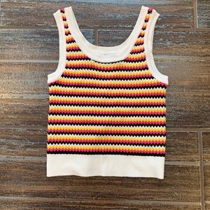 NWT Chevron Striped Crocheted BB. Dakota Tank